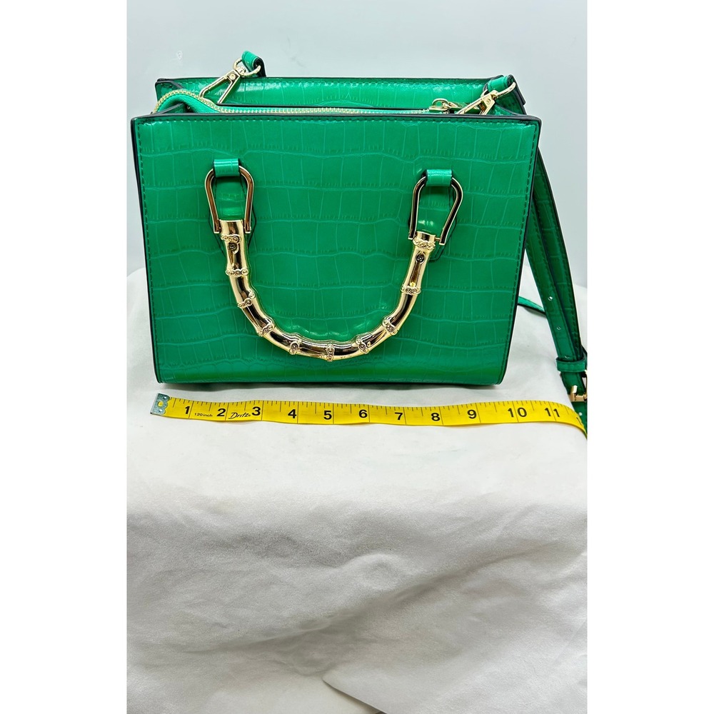 Aldo Chic Crocodile Embossed Top Handle Handbag Crossbody Strap - Picture 4 of 16